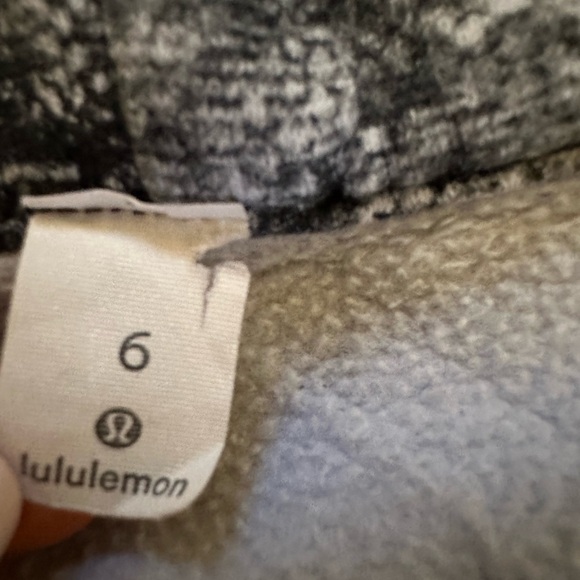 Lululemon Scuba Hoodie  Light Cotton Fleece Masked Lace Starlight Black- S 6 (n - Picture 8 of 11